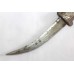 Dagger Knife Tiger Head Silver Bidaree Wire Hand Forge Steel Blade Handmade C742
